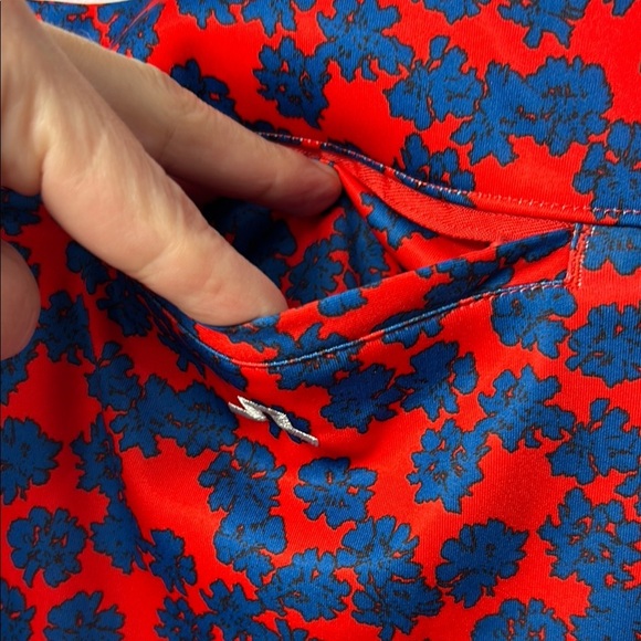 J. Lindberg Red and Blue Mini Pencil Skirt for Casual Occasions - Picture 4 of 10